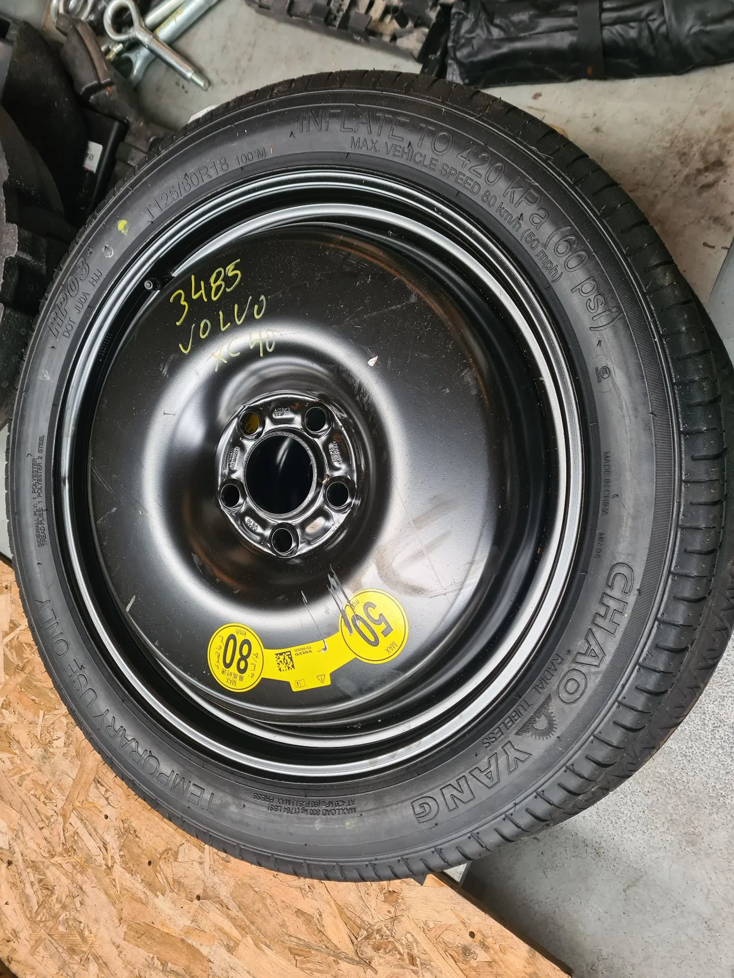 Roue de secours VOLVO XC40 (536)