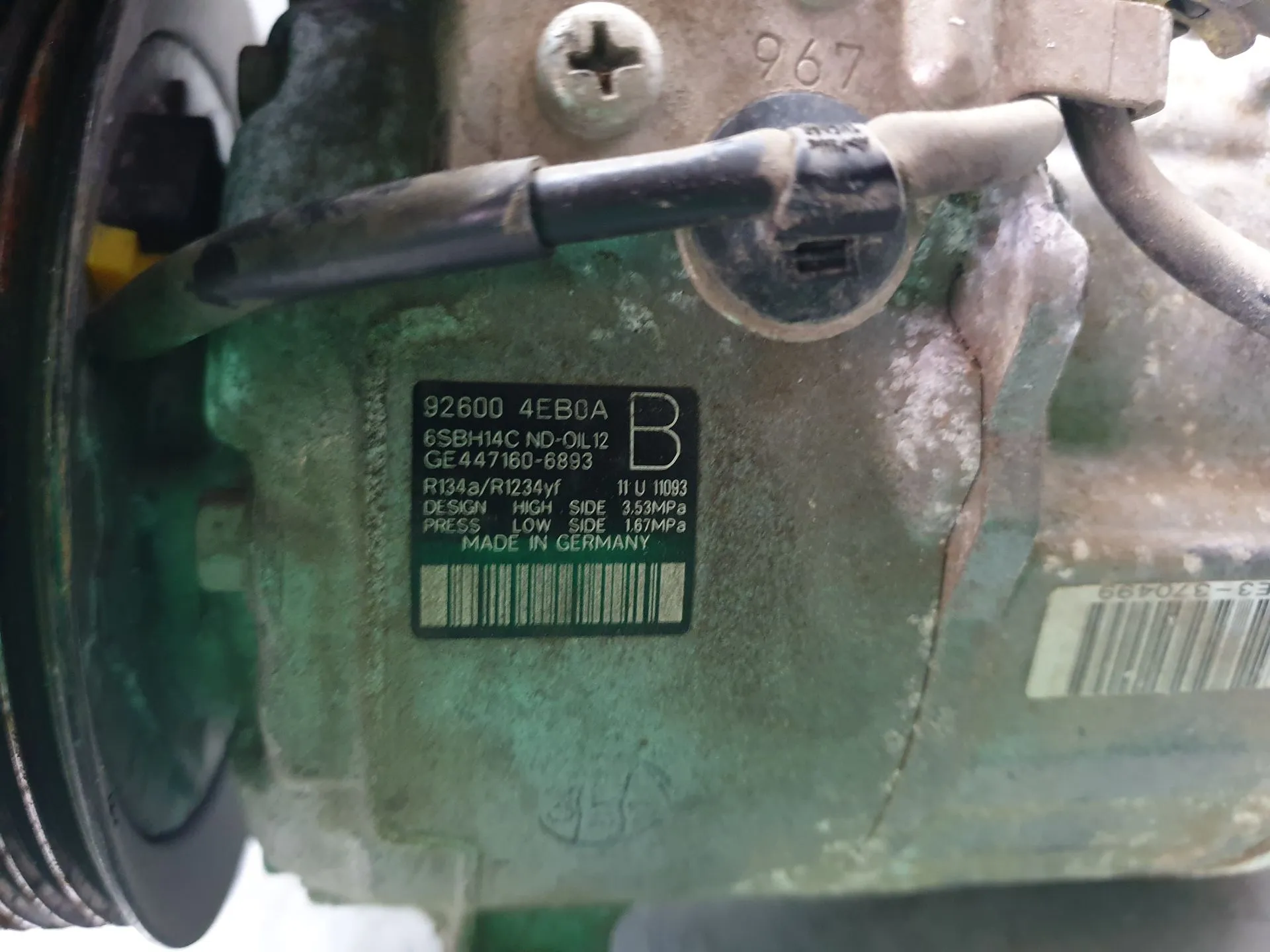 AC compressor RENAULT Kadjar (HA_, HL_) Imagem-4