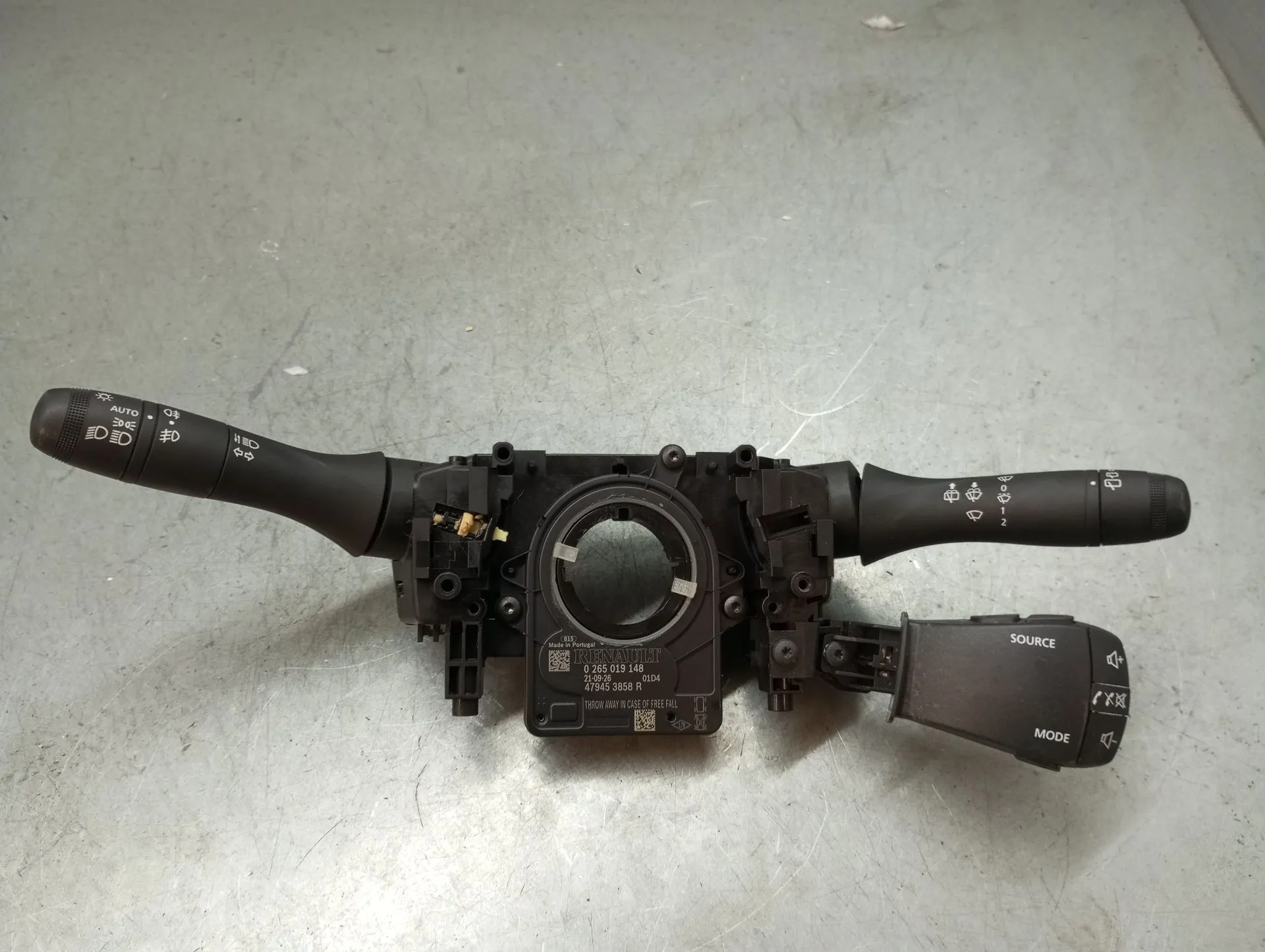 Light and wiper lever set DACIA Sandero III