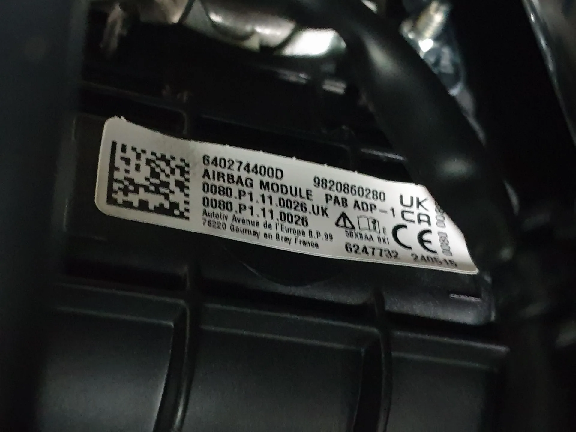 Airbag passageiro PEUGEOT 208 II Imagem-1