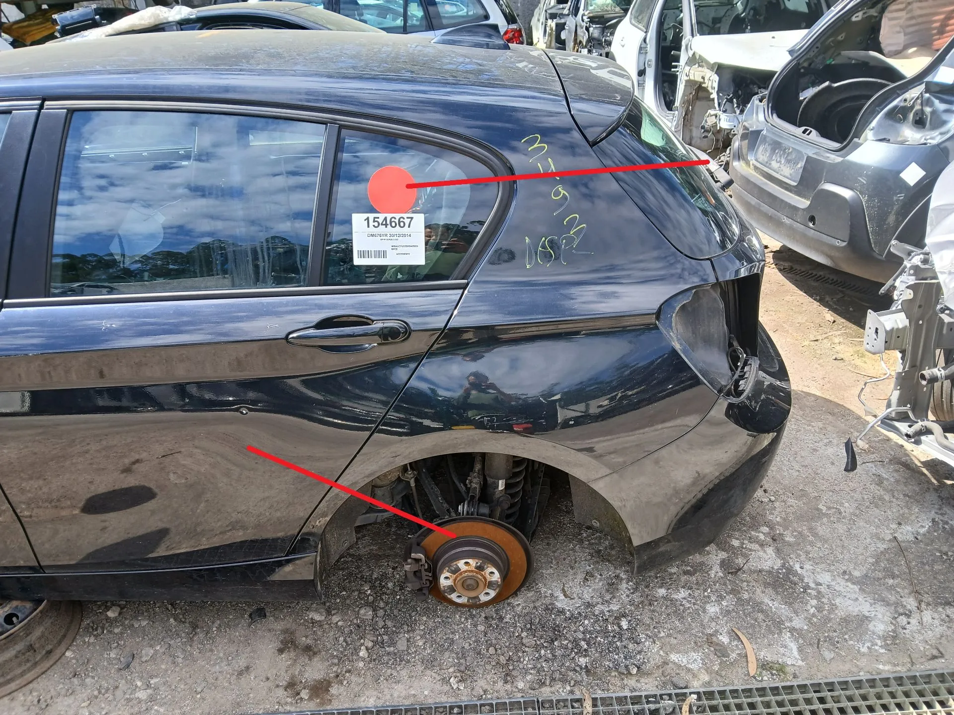 Painel trás esquerdo BMW 1 (F20)