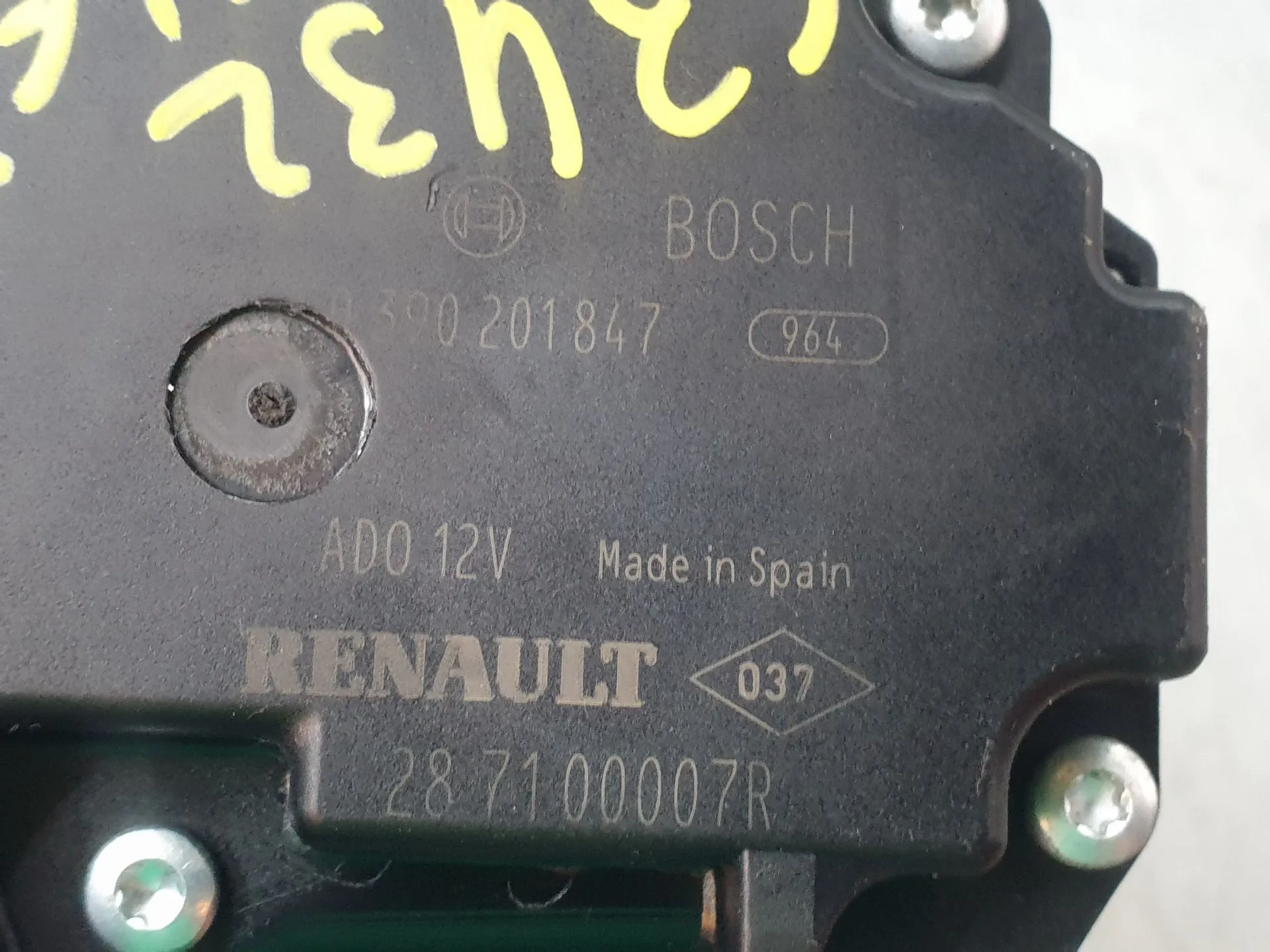 Motor limpa vidros trás RENAULT Megane III Grandtour (KZ0/1) Imagem-3