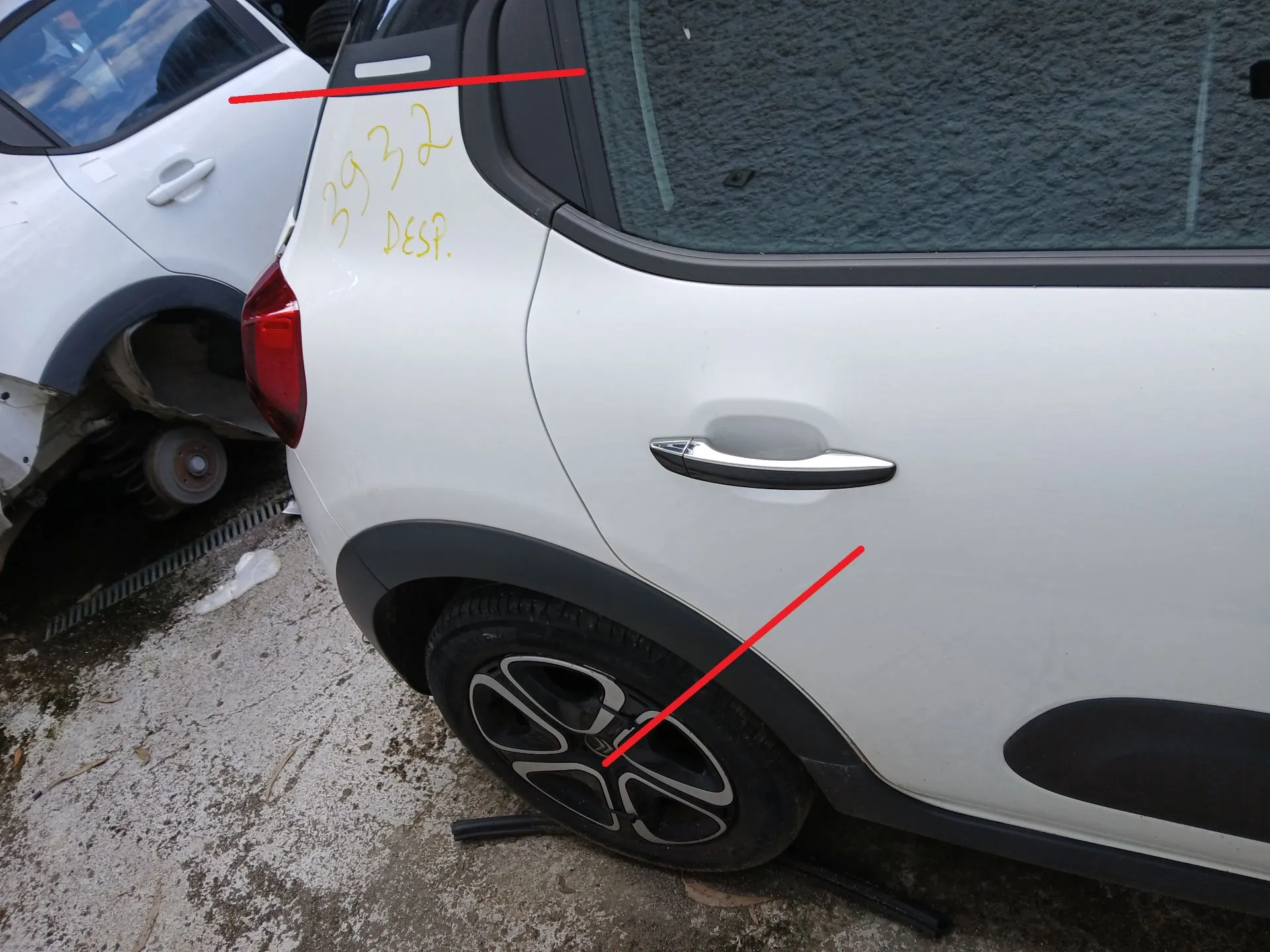 Pannello posteriore destro CITROËN C3 III (SX)