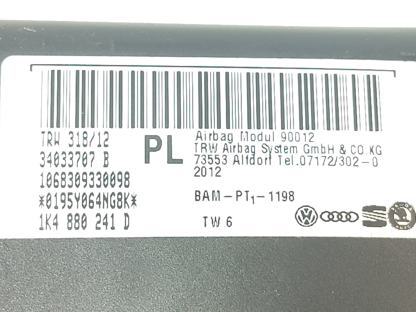 Airbag Sinistro SKODA Octavia II Break (1Z5) Imagem-3