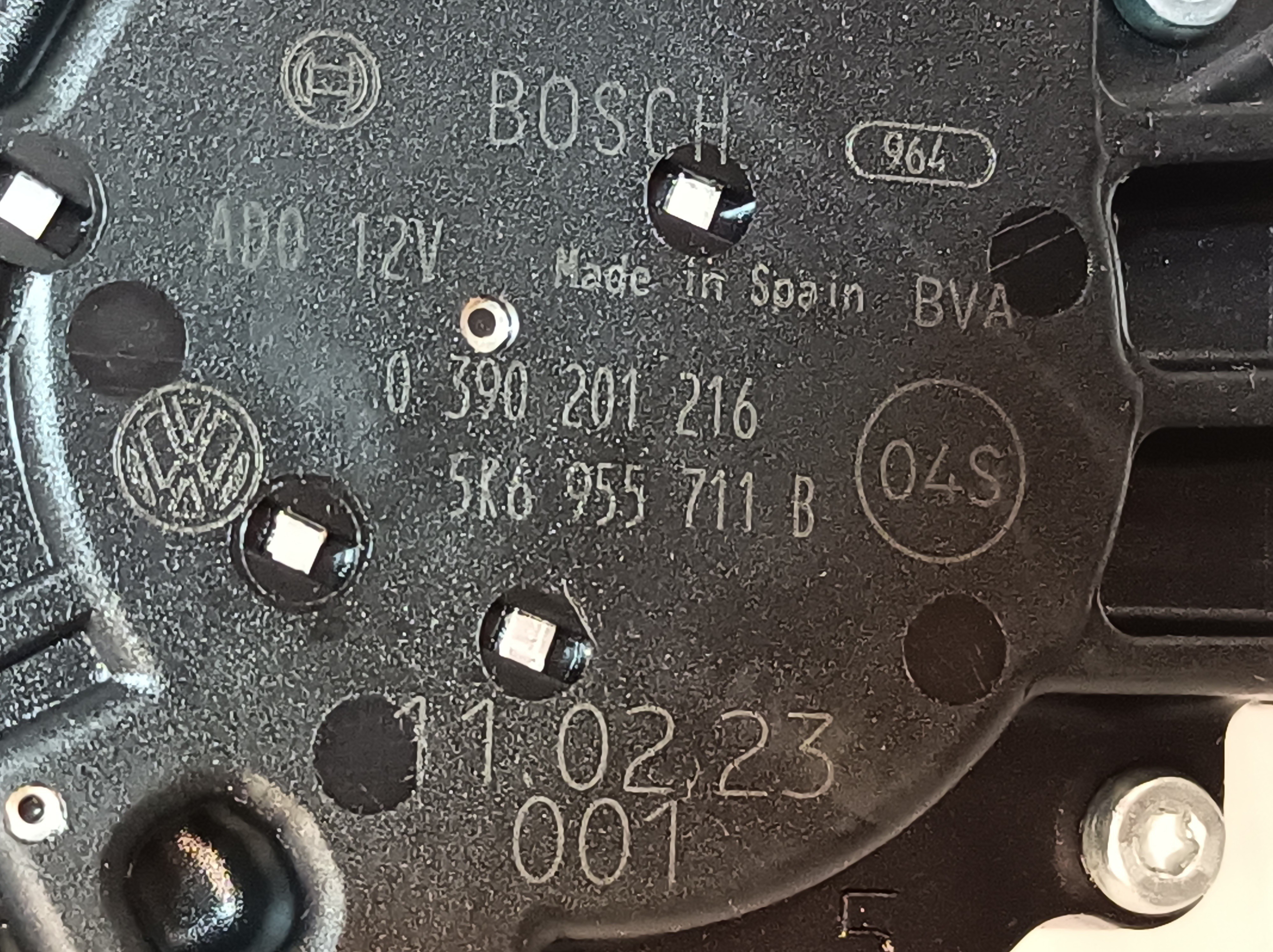 Rear Wiper Motor VOLKSWAGEN Polo (6R, 6C) Imagem-2