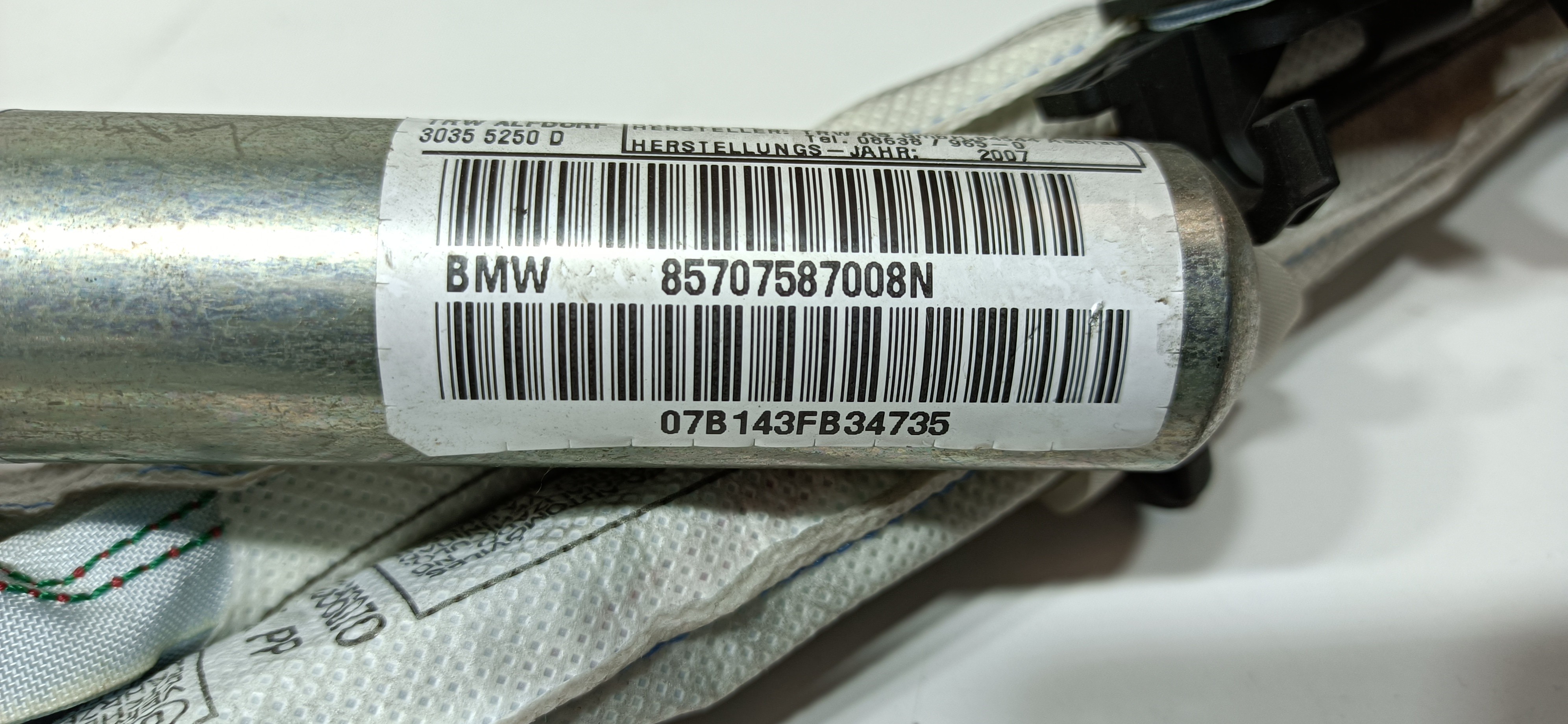 Airbag Rideau Droite BMW 1 (E87) Imagem-4