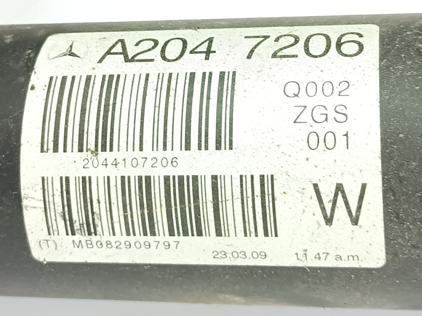 Transmission centrale MERCEDES-BENZ Classe C (W204) Imagem-4