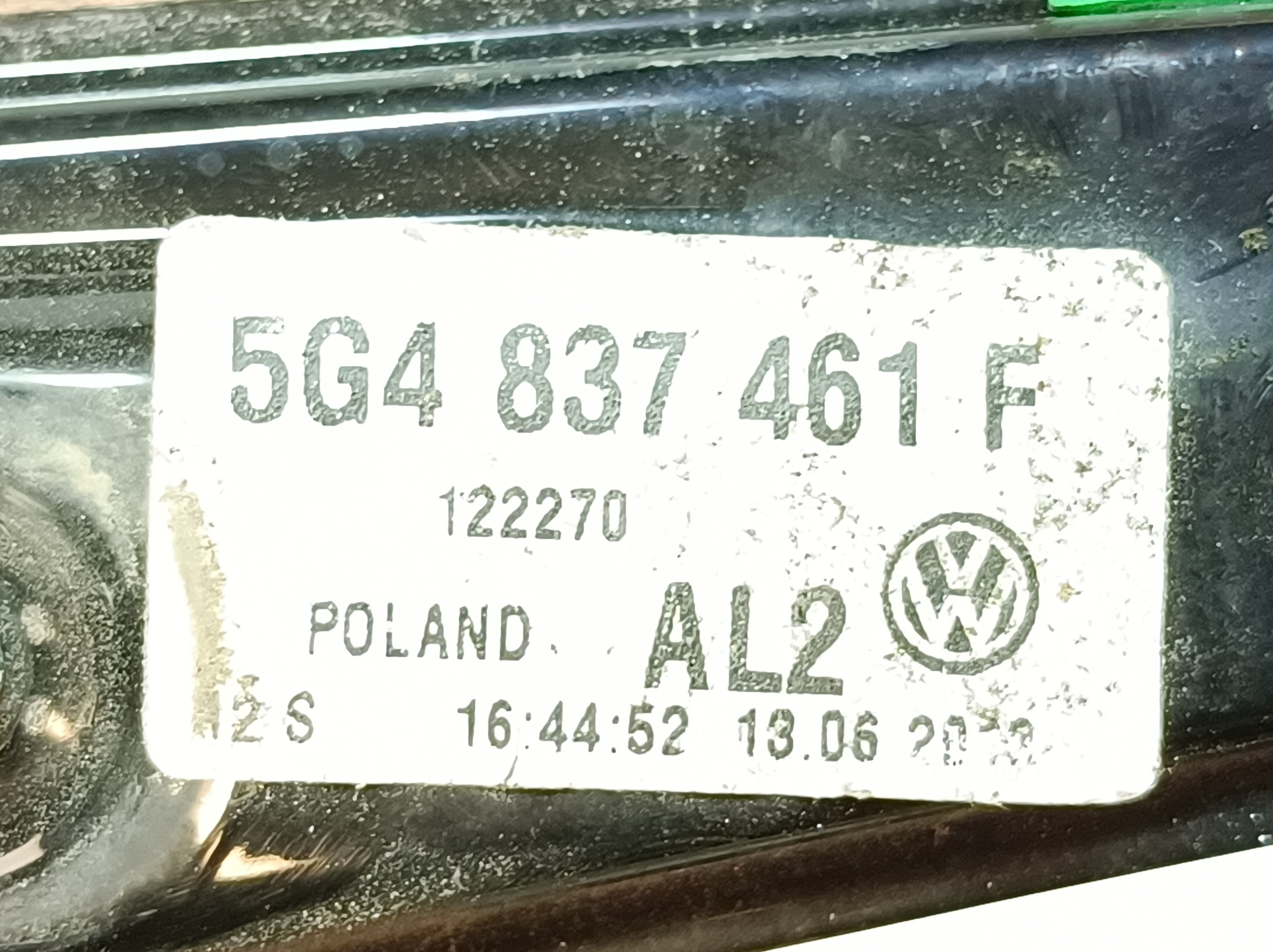 Left front window regulator VOLKSWAGEN Golf VII (5G1, BQ1, BE1, BE2) Imagem-1