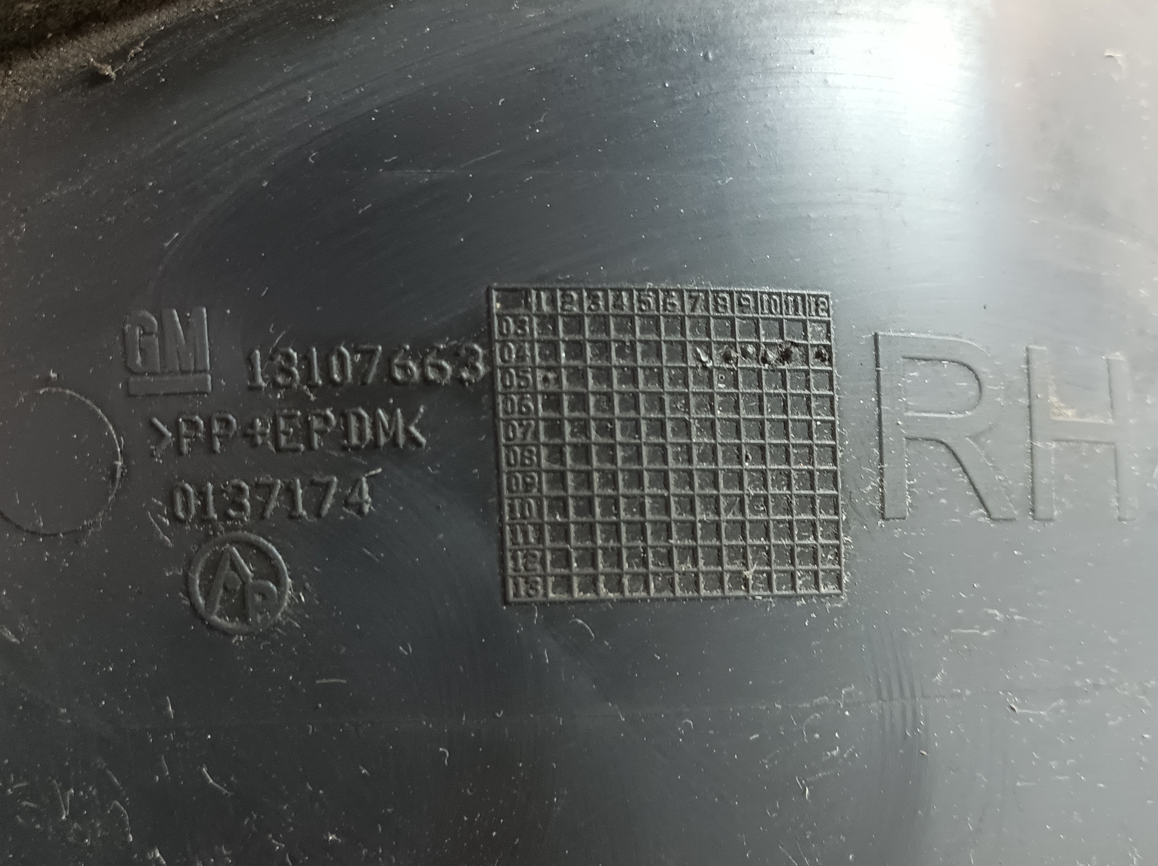 Passage de roue AR DR OPEL Astra H Caravan Van (L70) Imagem-2