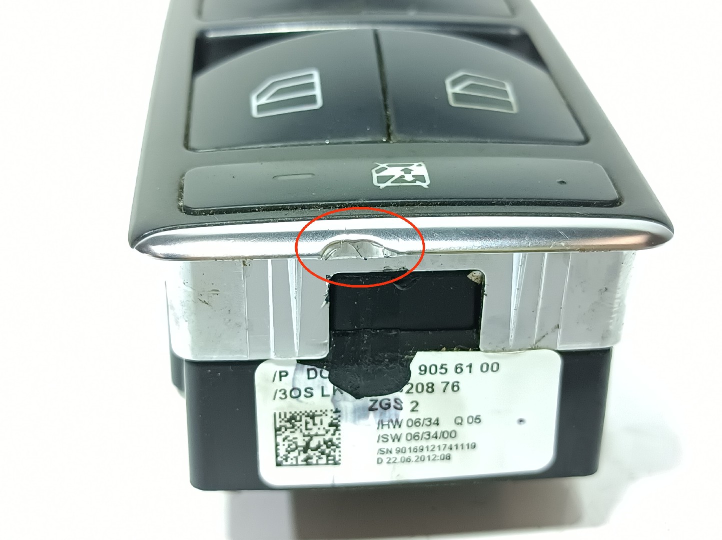 Left Front window control MERCEDES-BENZ Classe E (W212) Imagem-3