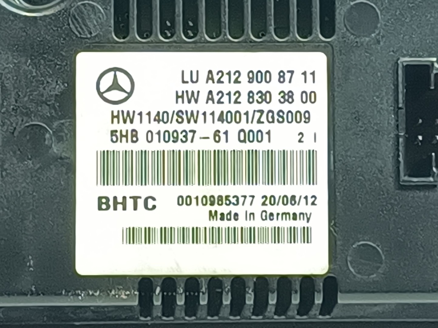 Bouton / interrupteur climatisation MERCEDES-BENZ Classe E (W212) Imagem-3