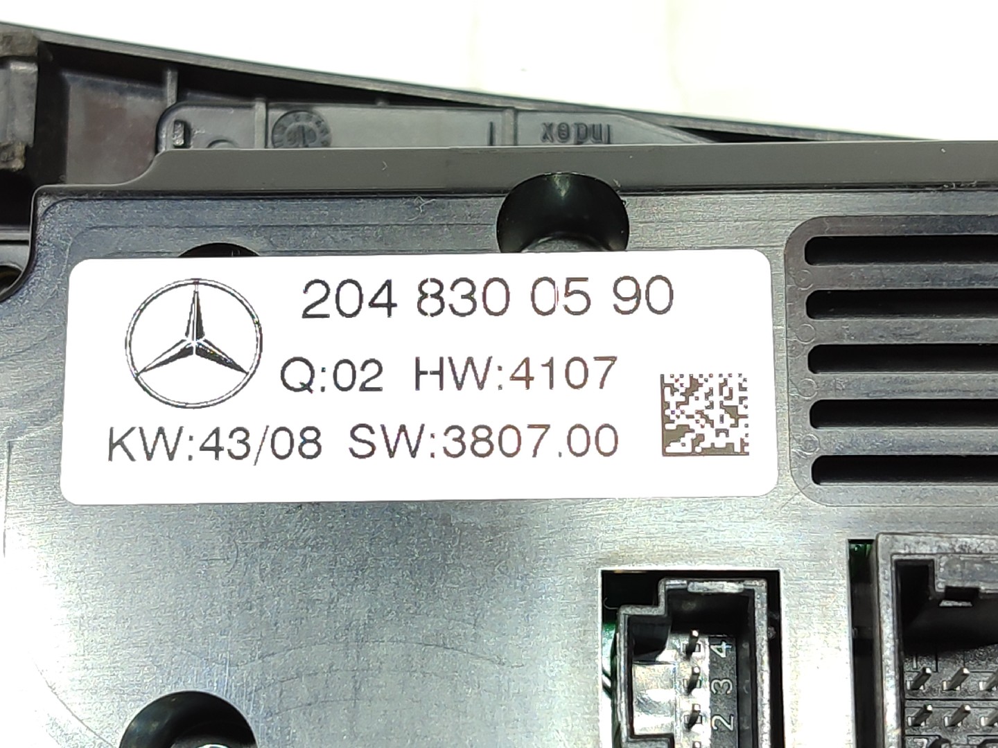 Bouton / interrupteur climatisation MERCEDES-BENZ Classe C (W204) Imagem-4