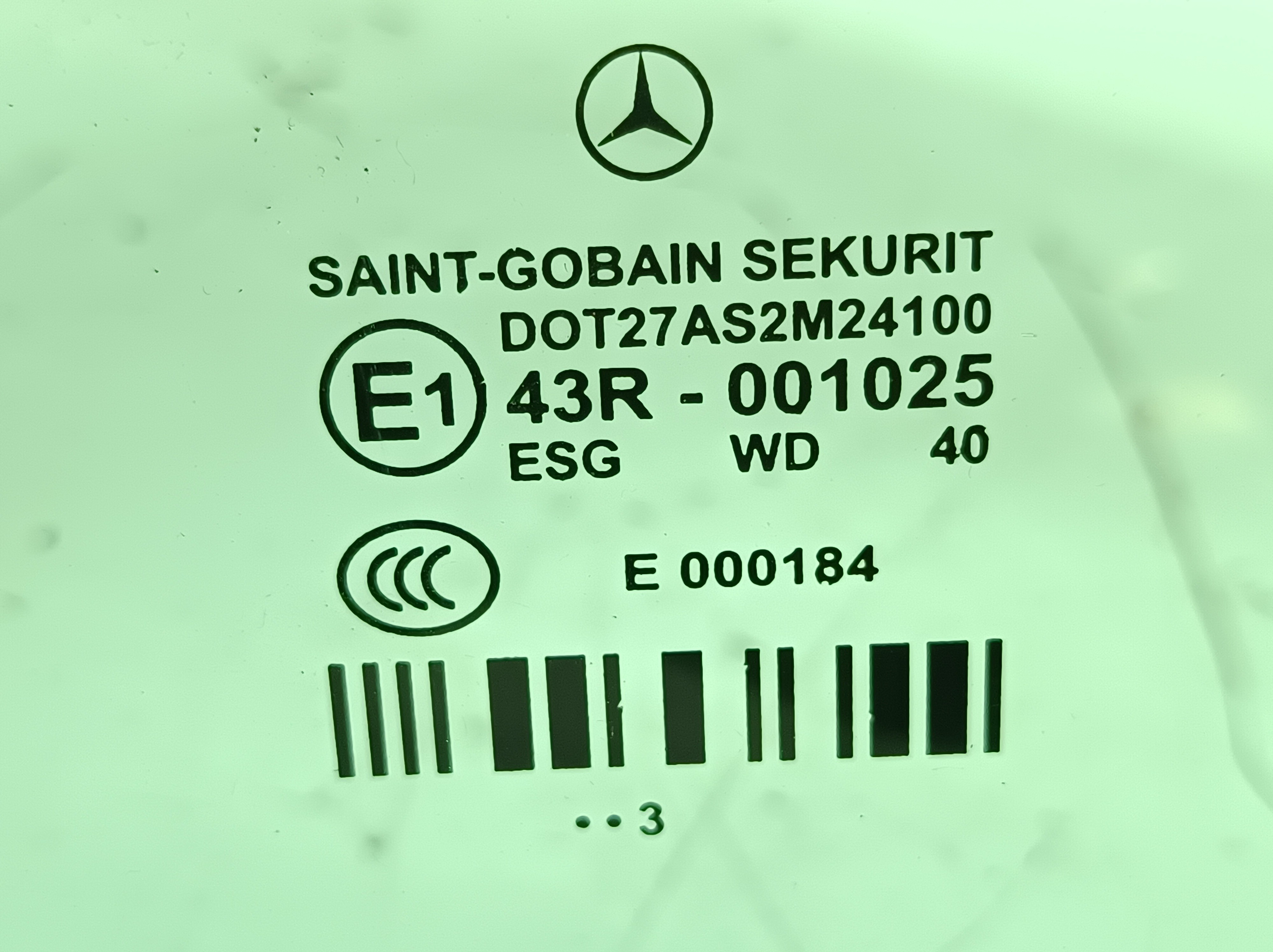 Vetro porta posteriore destra MERCEDES-BENZ Classe E (W212) Imagem-2