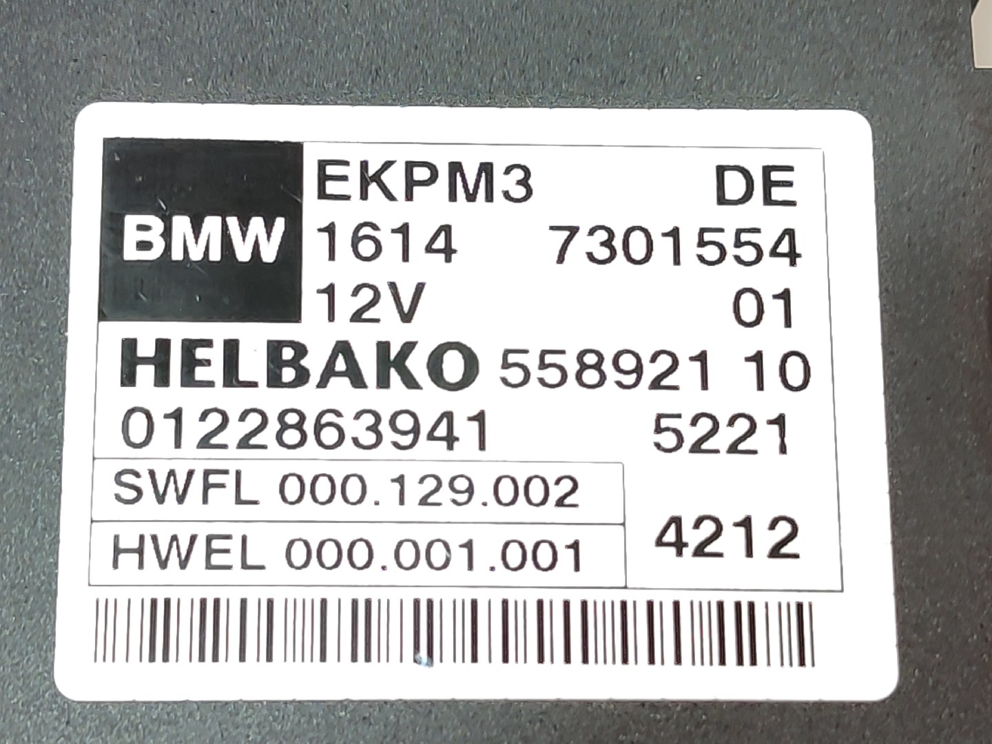 Fuel control unit / Fuel ECU BMW 3 (F30, F80) Imagem-3