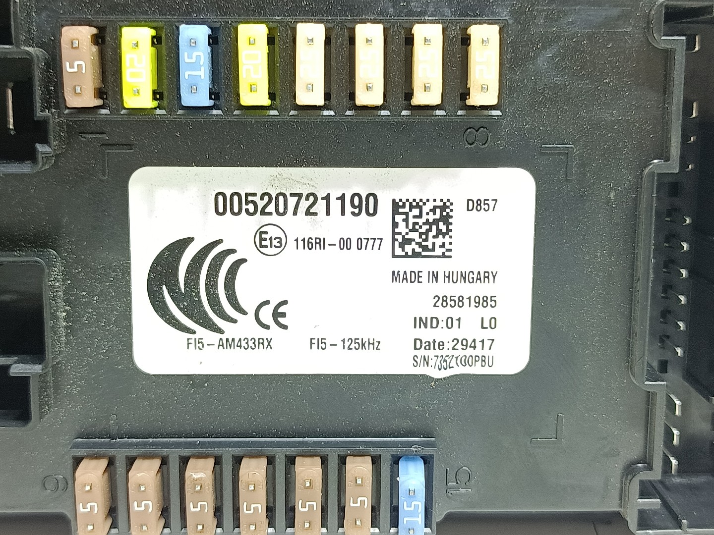 Scatola fusibili / SAM / BSI FIAT Tipo Hatchback (357_) Imagem-2