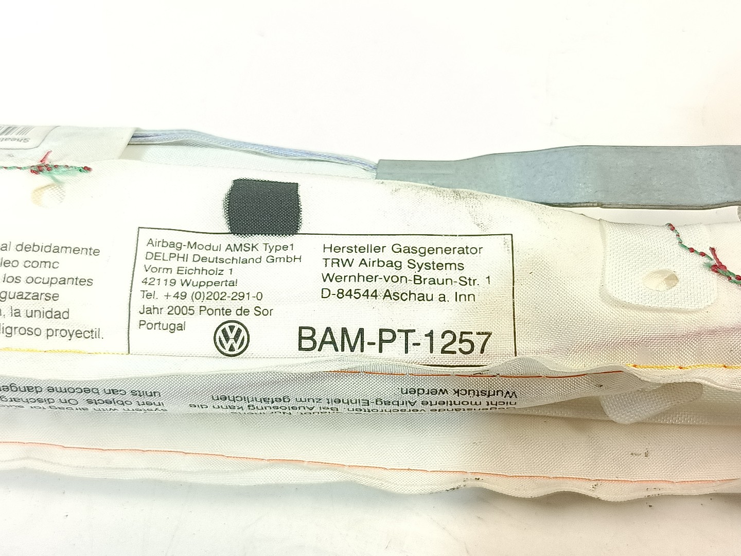 Airbag Cortina Derecho SEAT Leon (1P1) Imagem-2