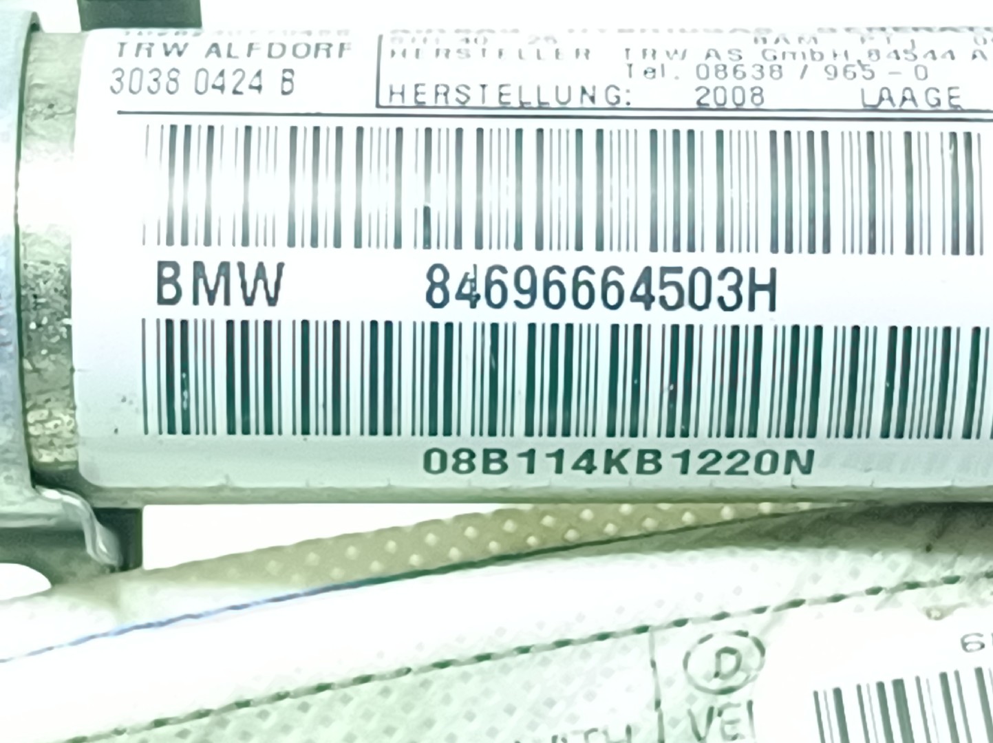 Airbag Rideau Guache BMW 3 (E90) Imagem-2