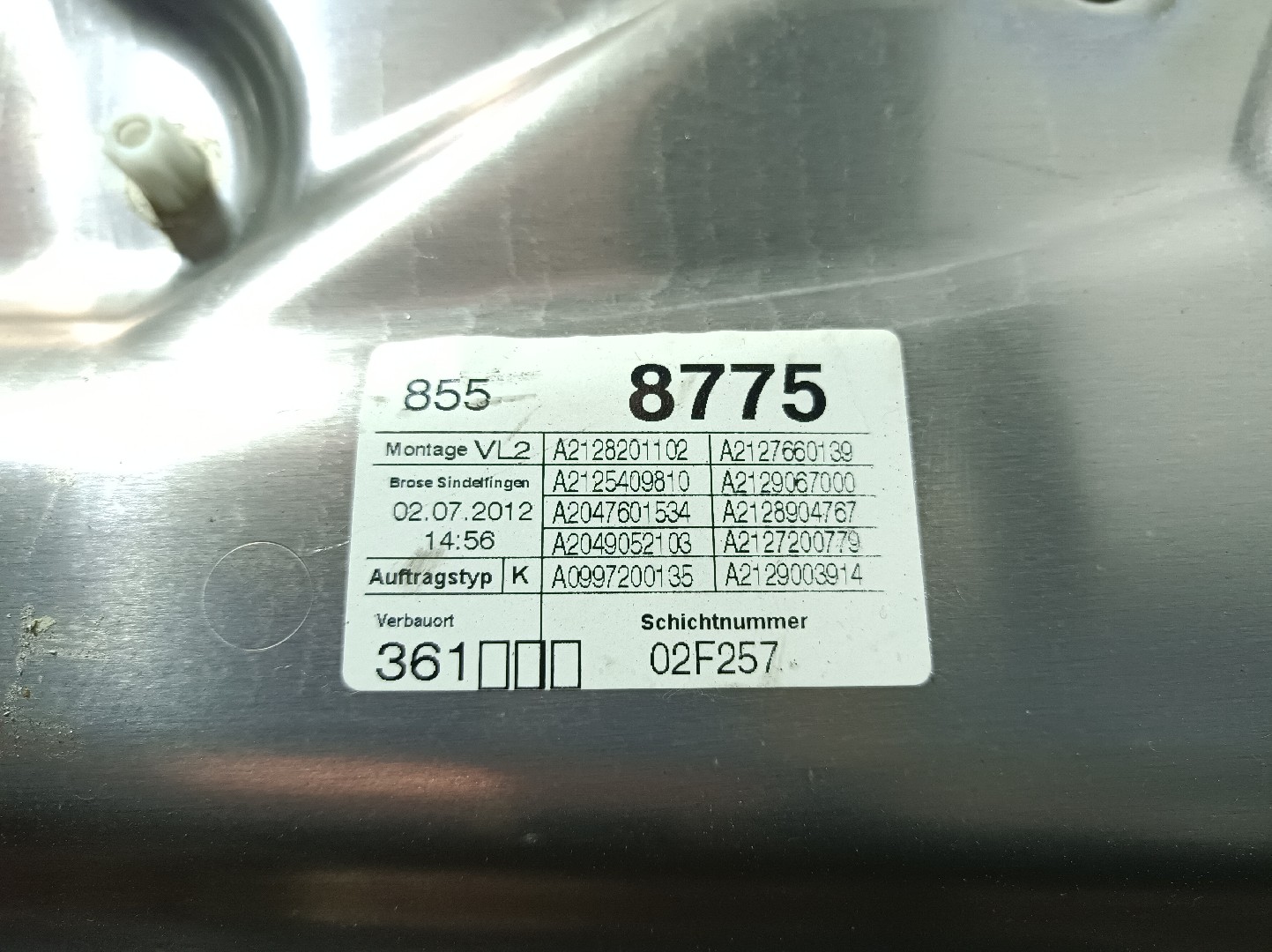 Elevador vidros frente esquerdo MERCEDES-BENZ Classe E (W212) Imagem-2