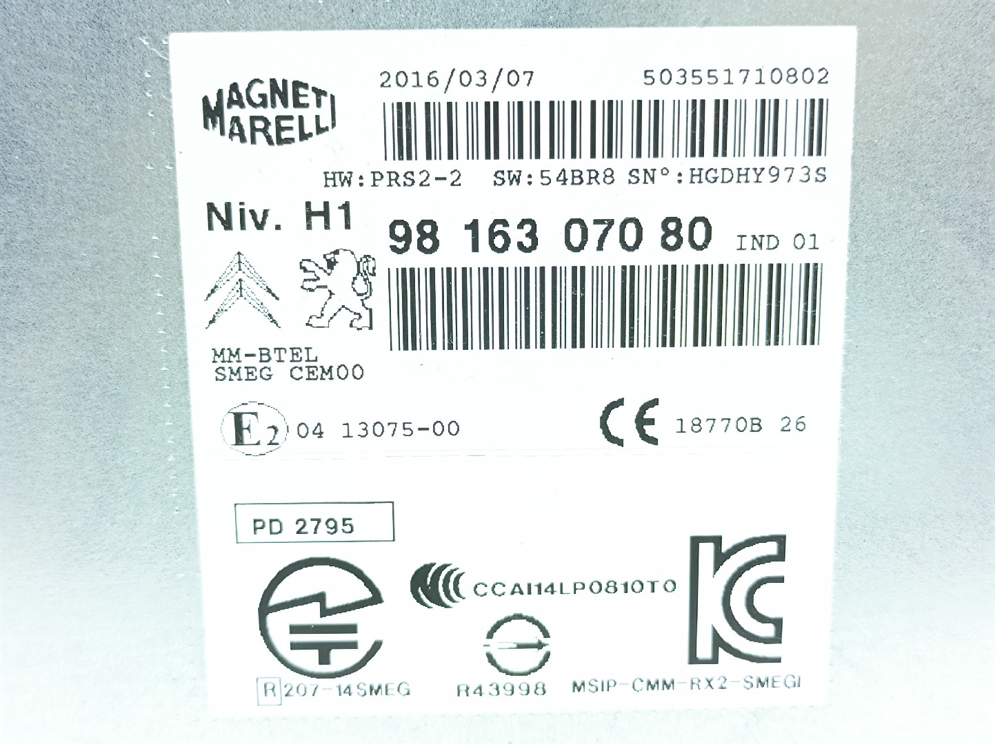 Autoradio PEUGEOT 508 SW Imagem-5