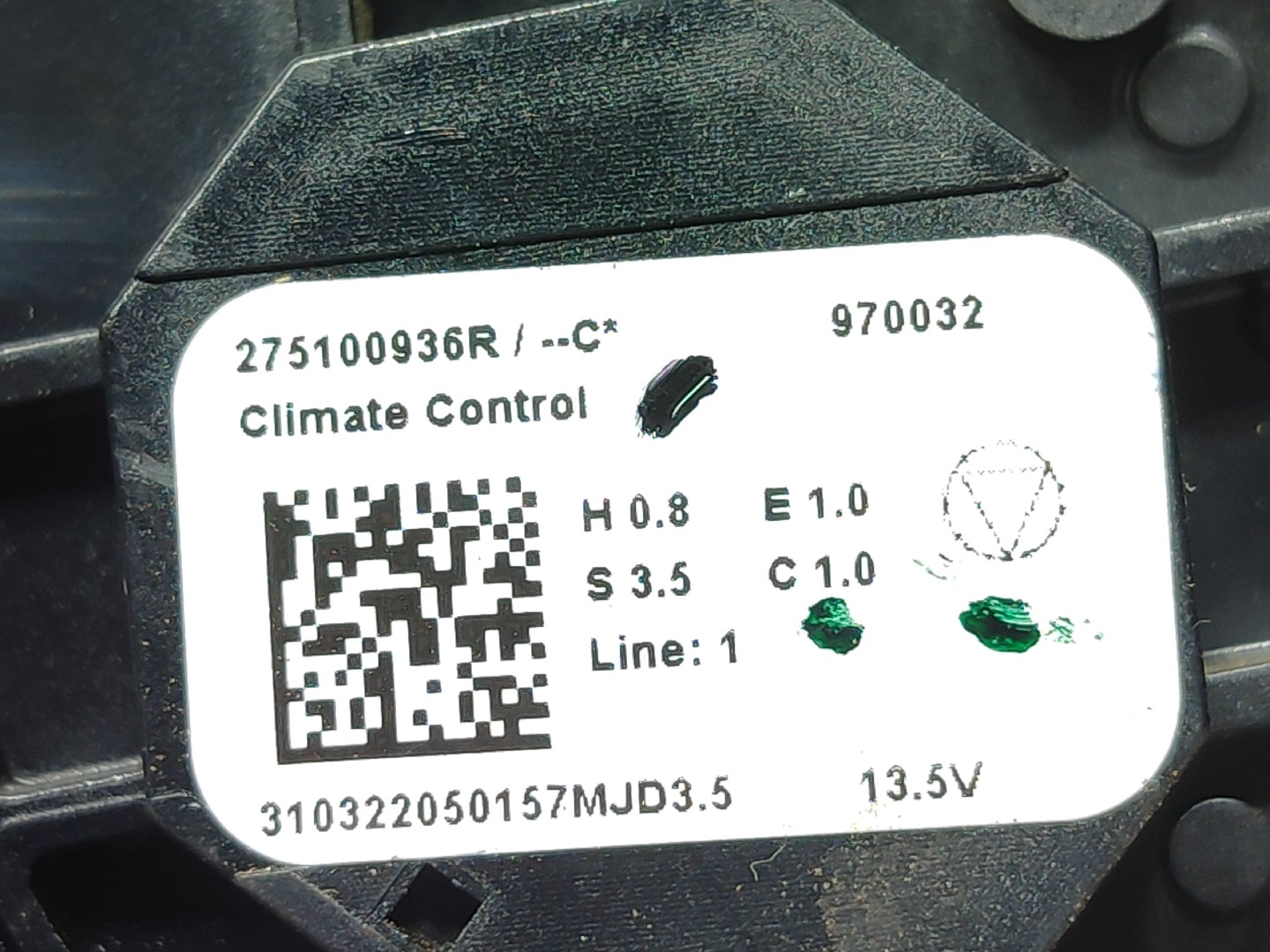 Bouton / interrupteur climatisation RENAULT Zoe (BFM_) Imagem-2