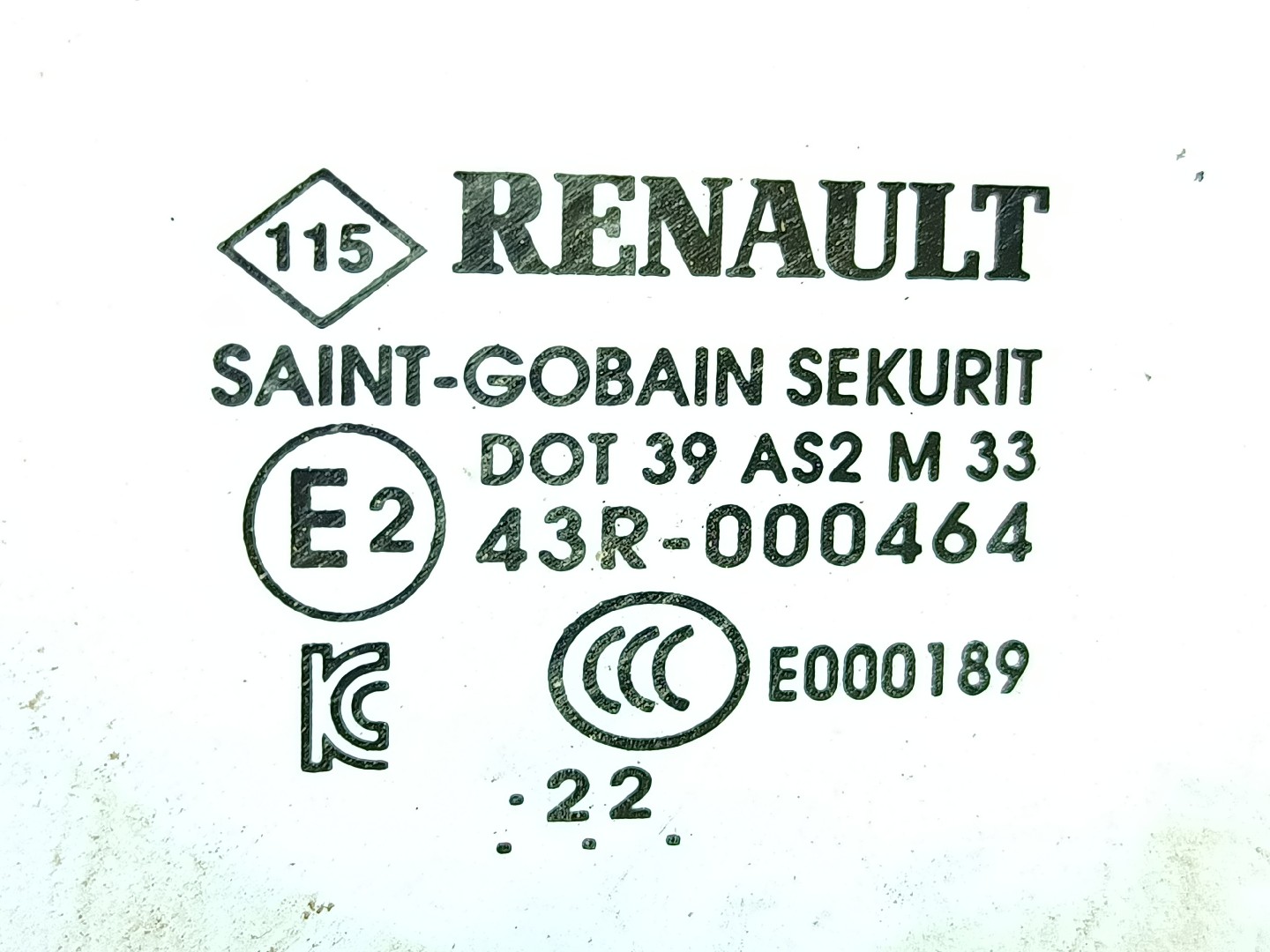 Vetro porta posteriore sinistra RENAULT Zoe (BFM_) Imagem-1