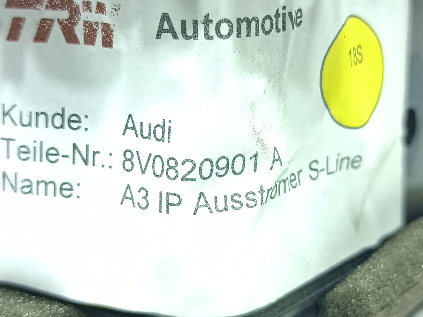 Volets de chauffage AUDI A3 (8V1, 8VK) Imagem-4