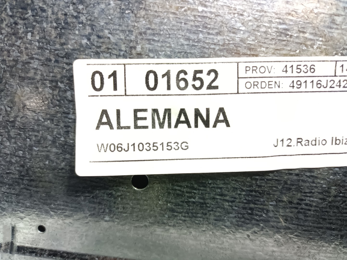 Radio / autorradio SEAT Ibiza IV (6J5, 6P1) Imagem-3