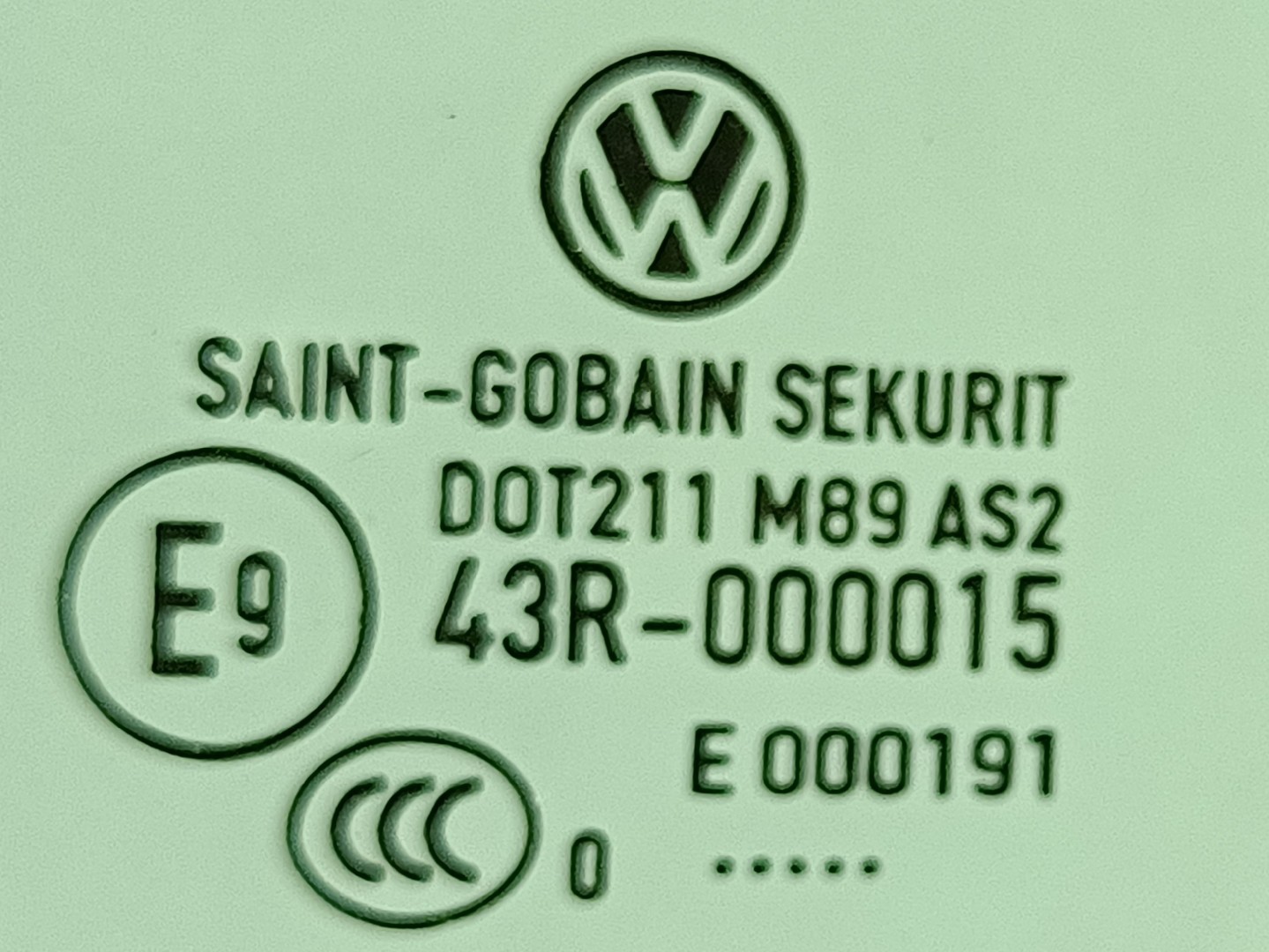 Vetro porta posteriore destra VOLKSWAGEN Polo (6R, 6C) Imagem-1