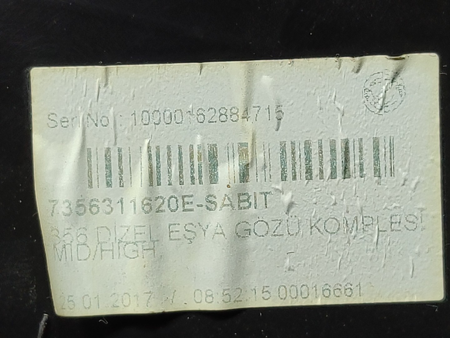 Vano portaoggetti FIAT Tipo Sedan (356_) Imagem-2