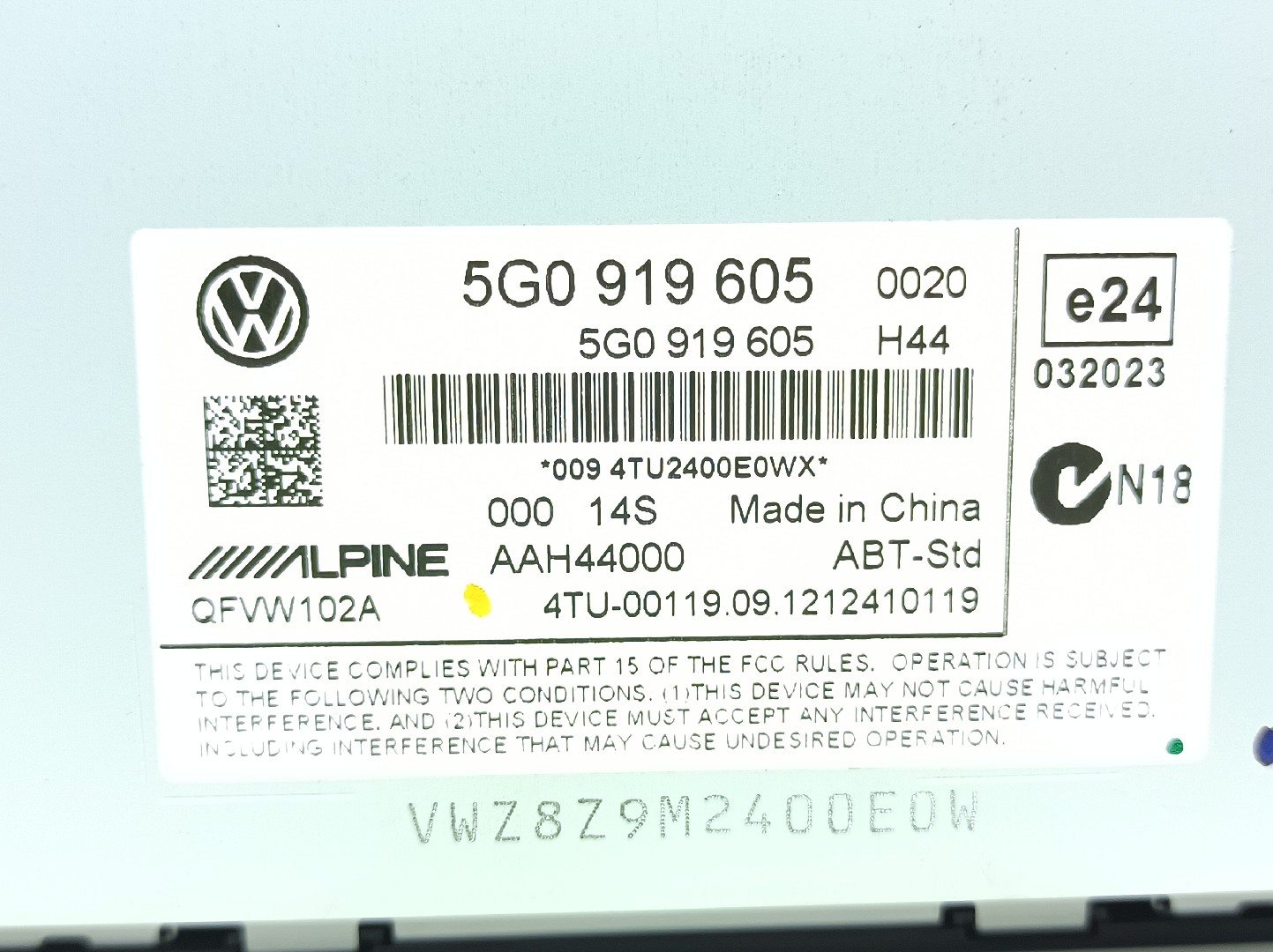 Écran de Navigation VOLKSWAGEN Golf VII (5G1, BQ1, BE1, BE2) Imagem-3