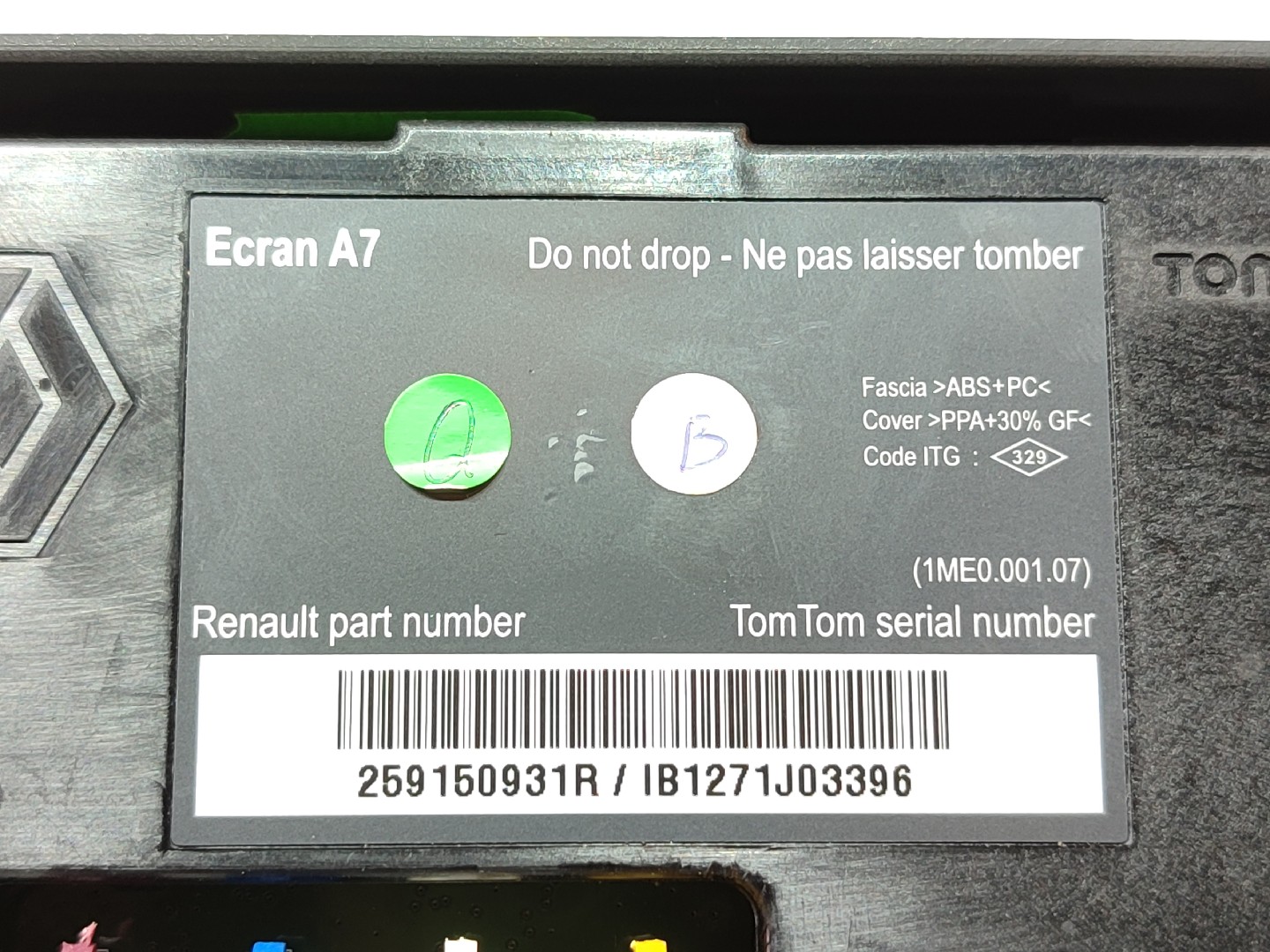 Display / ecrã de informações RENAULT Megane III (BZ0_) Imagem-3