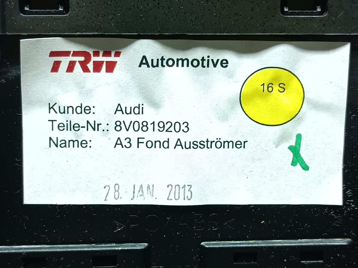 Paratie del riscaldamento AUDI A3 (8V1, 8VK) Imagem-4