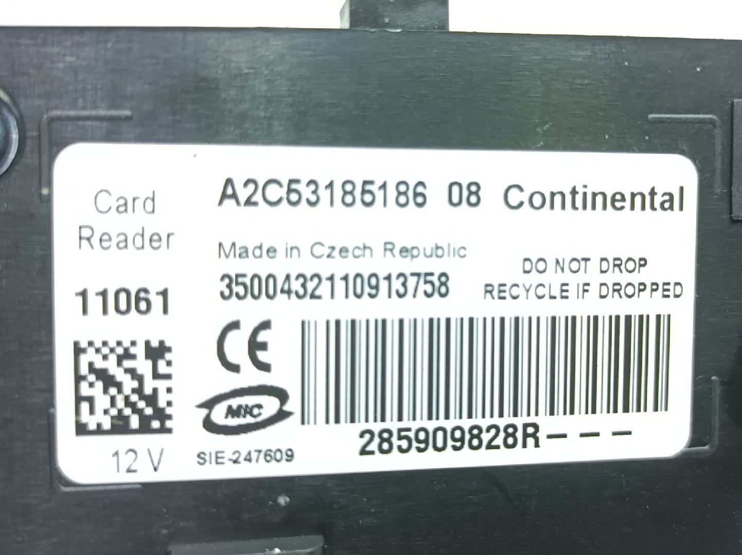 Lecteur de clé d’allumage RENAULT Megane III Grandtour (KZ0/1) Imagem-2