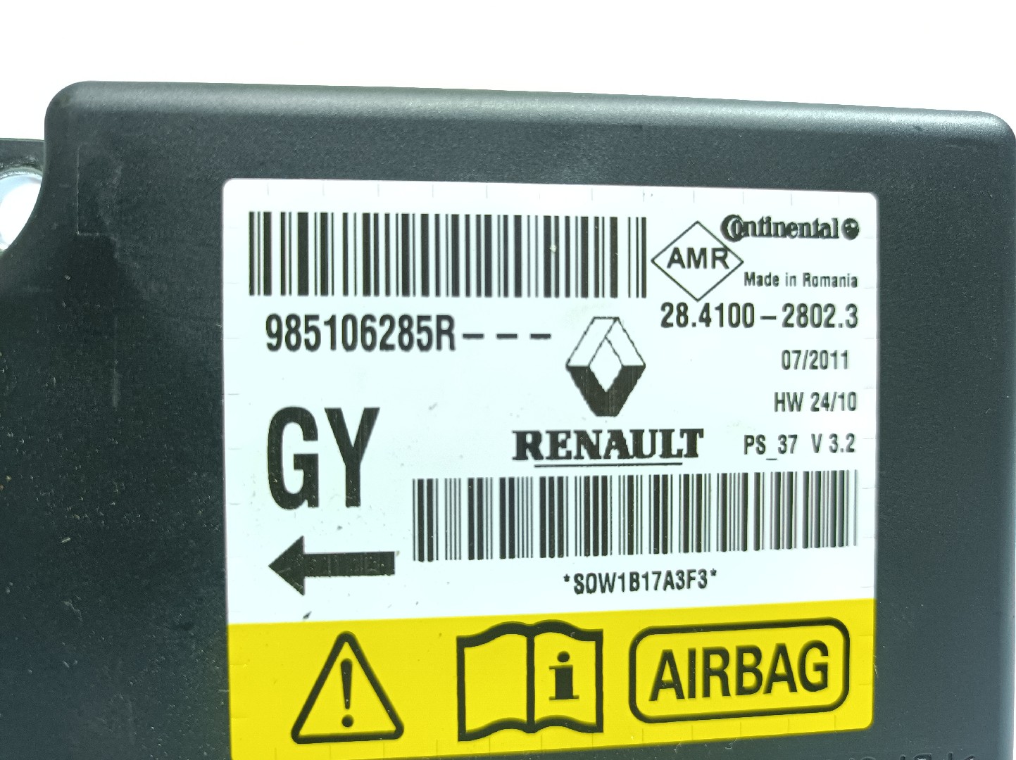 Centralina airbag RENAULT Megane III Grandtour (KZ0/1) Imagem-2