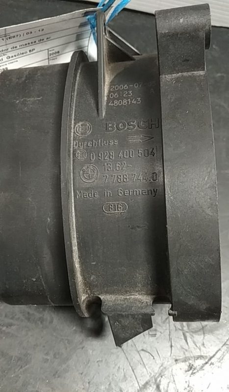 Medidor de masa de aire / Caudalímetros  BMW 1 (E87) Imagem-3