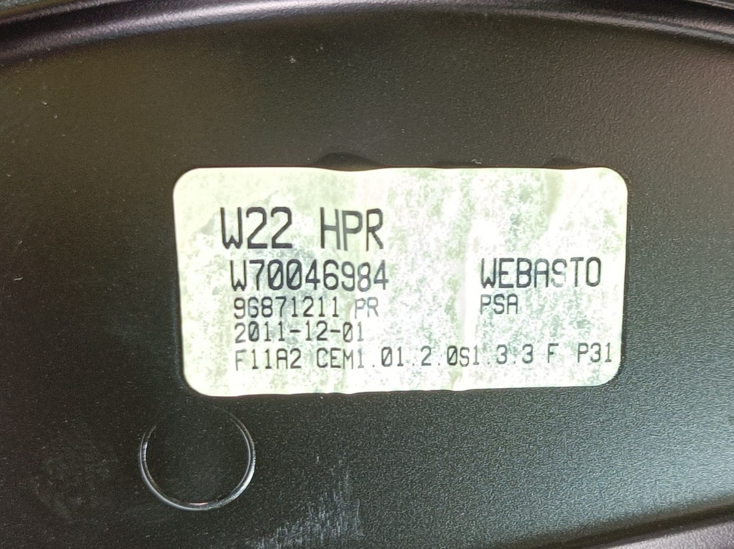 Cortina teto panorámico PEUGEOT 508 SW Imagem-2