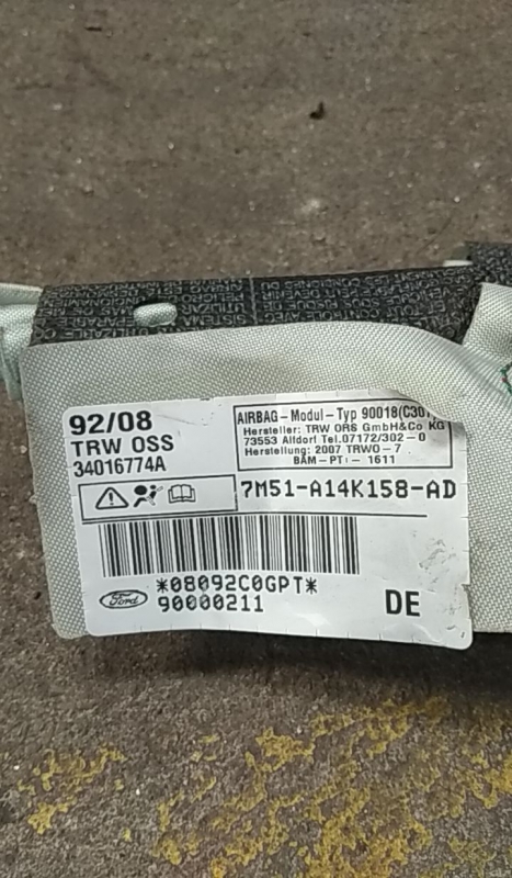 Airbag Rideau Droite FORD Focus II (DA_) Imagem-2