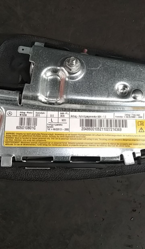 Airbag Izquierdo MERCEDES-BENZ Classe C (W204) Imagem-3
