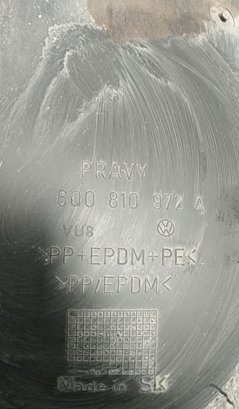 Passage de roue AR DR VOLKSWAGEN Polo (9N) Imagem-2