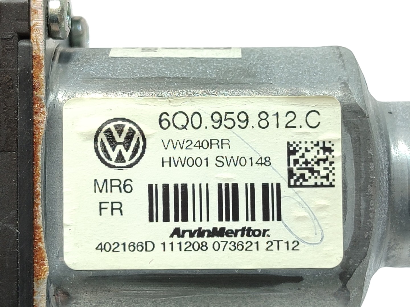 Right Rear  Door Window Regulator Motor VOLKSWAGEN Polo (9N) Imagem-3