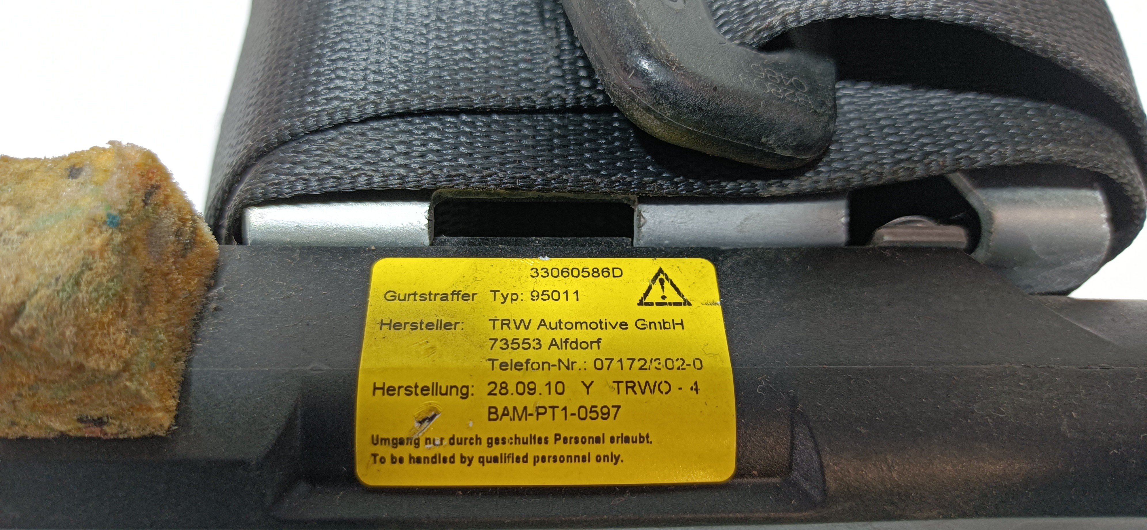 Pretensor cinturón Trasero central MERCEDES-BENZ Classe C (W204) Imagem-4