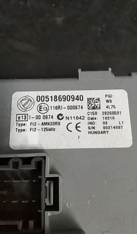 Boîte de fusibles / SAM / BSI FIAT Grande Punto (199_) Imagem-3