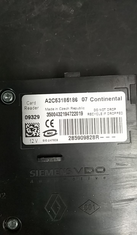 Lecteur de clé d’allumage RENAULT Megane III (BZ0_) Imagem-3