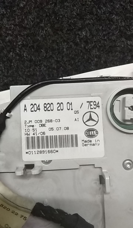 Plafoniera anteriore MERCEDES-BENZ Classe C (W204) Imagem-4