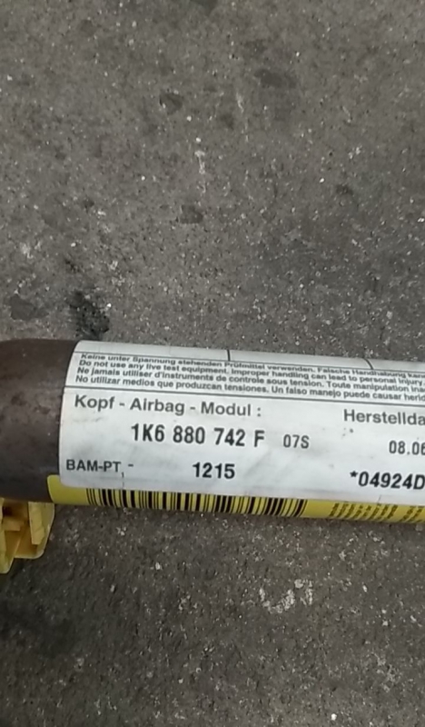 Airbag Rideau Droite VOLKSWAGEN Golf V (1K1) Imagem-4