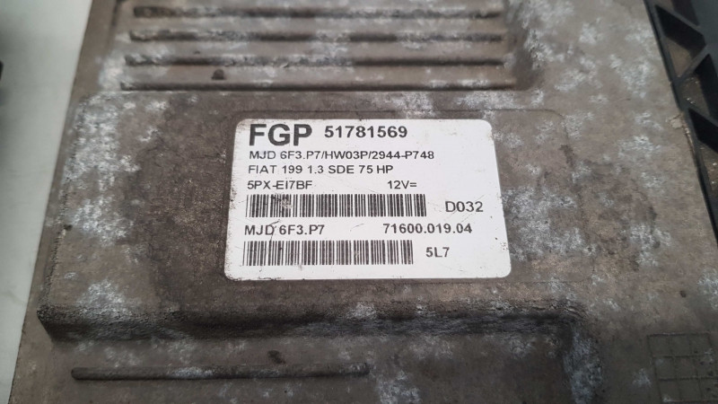 Kit imobilizador FIAT Grande Punto (199_) Imagem-1