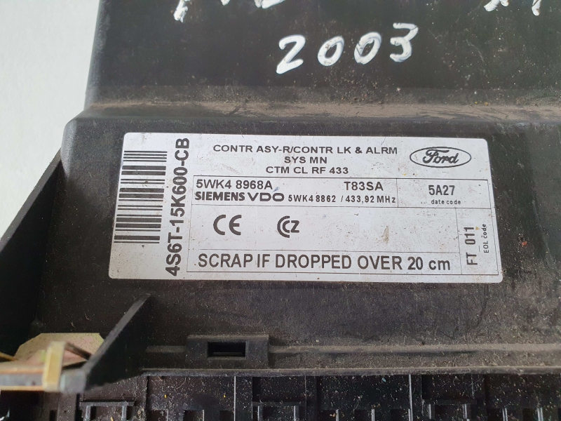 Módulo confort FORD Fiesta V (JH_, JD_) Imagem-1