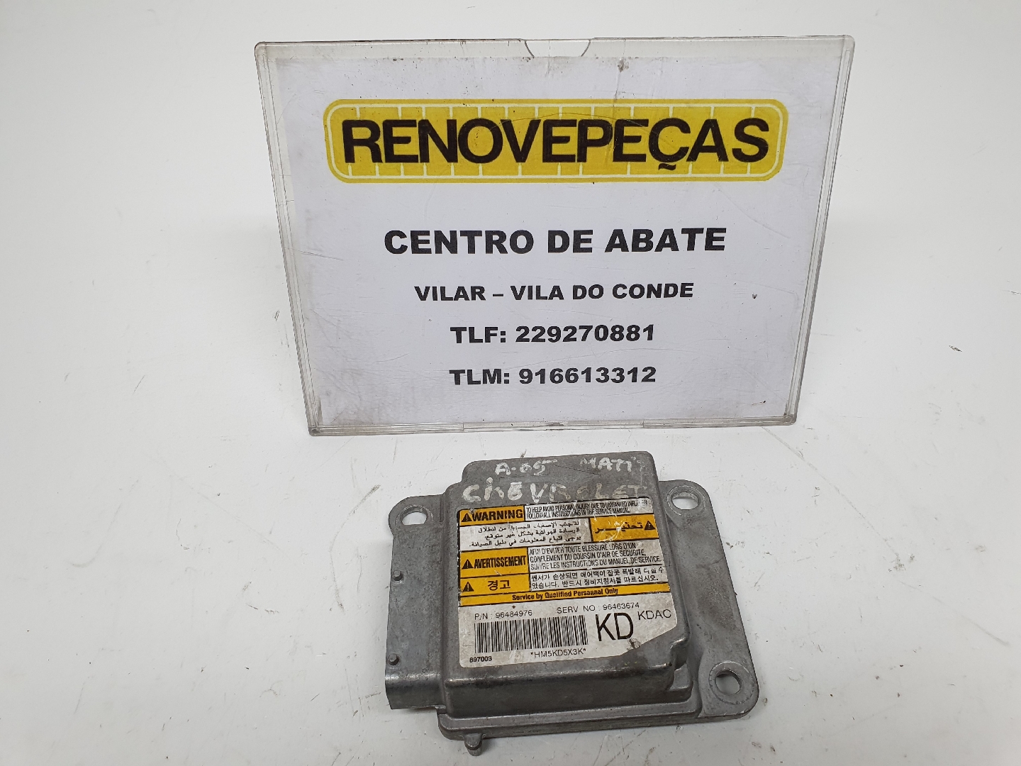 Centralina airbag CHEVROLET Matiz (M200, M250)