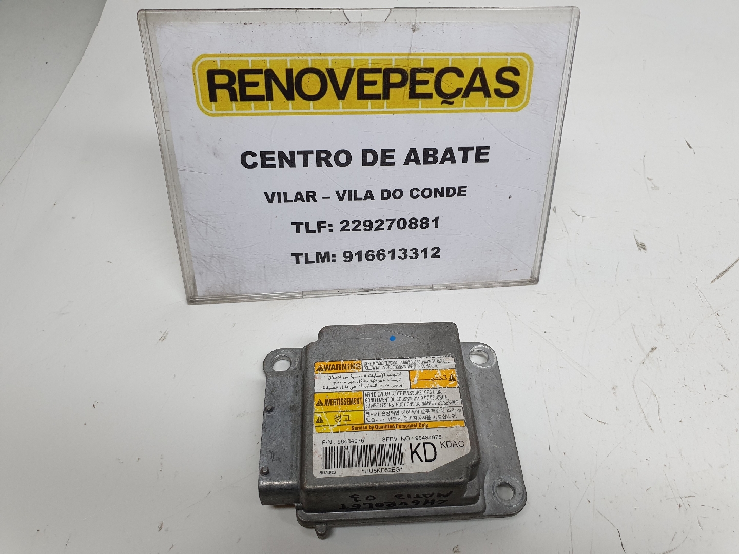 Centralina airbag CHEVROLET Matiz (M200, M250)