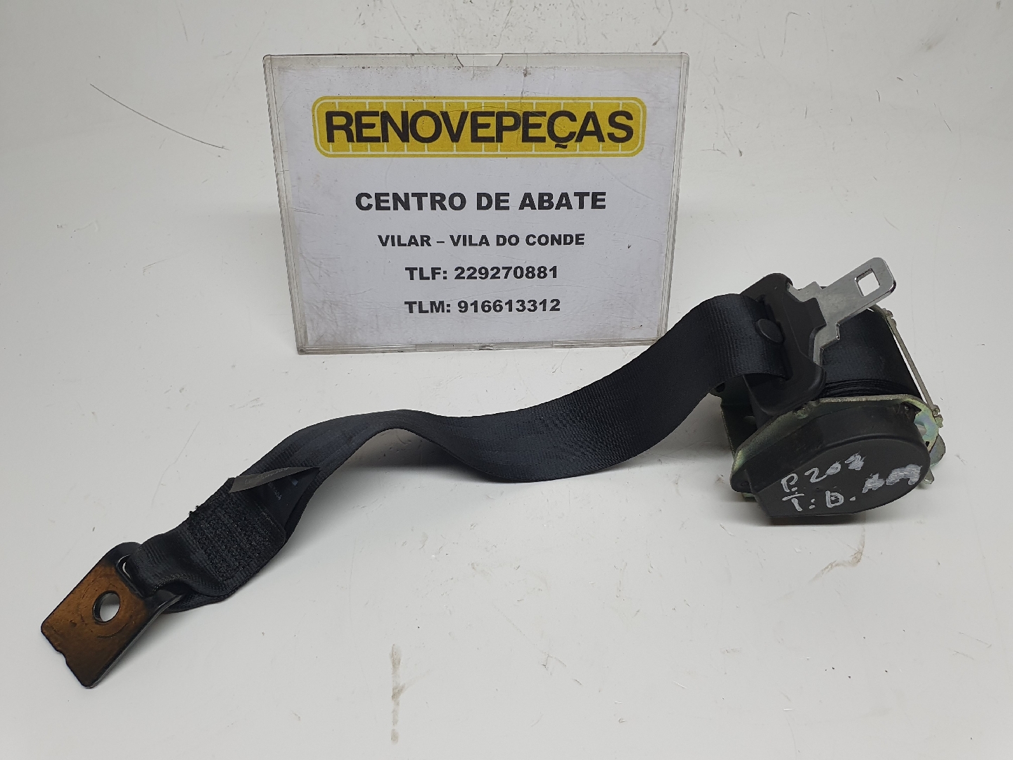 Right rear seatbelt PEUGEOT 207 (WA_, WC_)